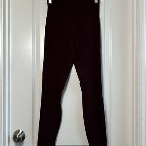 Lululemon Burgundy Align High Rise Yoga Pilates Barre Walking Pant Leggings